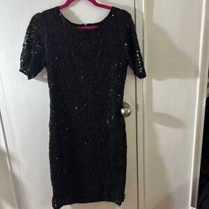 Little black sequen dress size M holiday / cocktail / party
